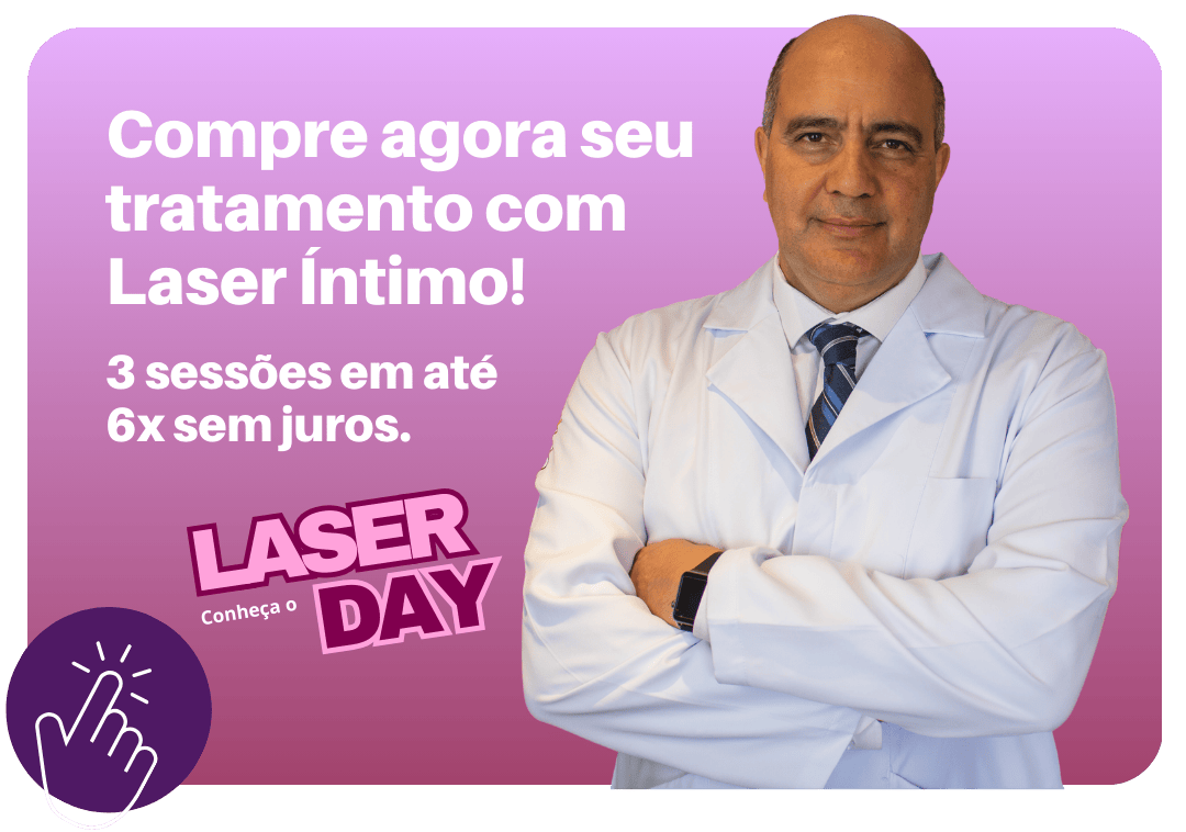 Conheça o LaserDay. O dia de tratamento com laser íntimo na clínica Dr. Carlos Moraes, no Morumbi-SP.